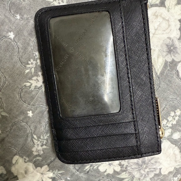 Michael Kors Black Card Holder with Gold Accents - Picture 7 of 7